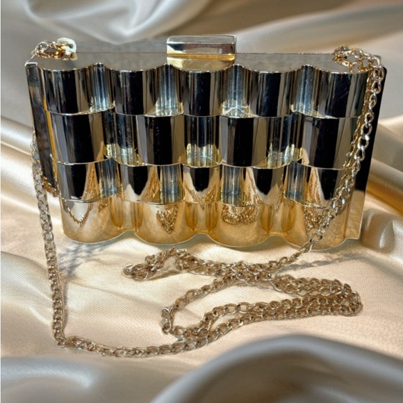 AKIRA Gold and Silver Clutch Wristlet - Picture 2 of 11